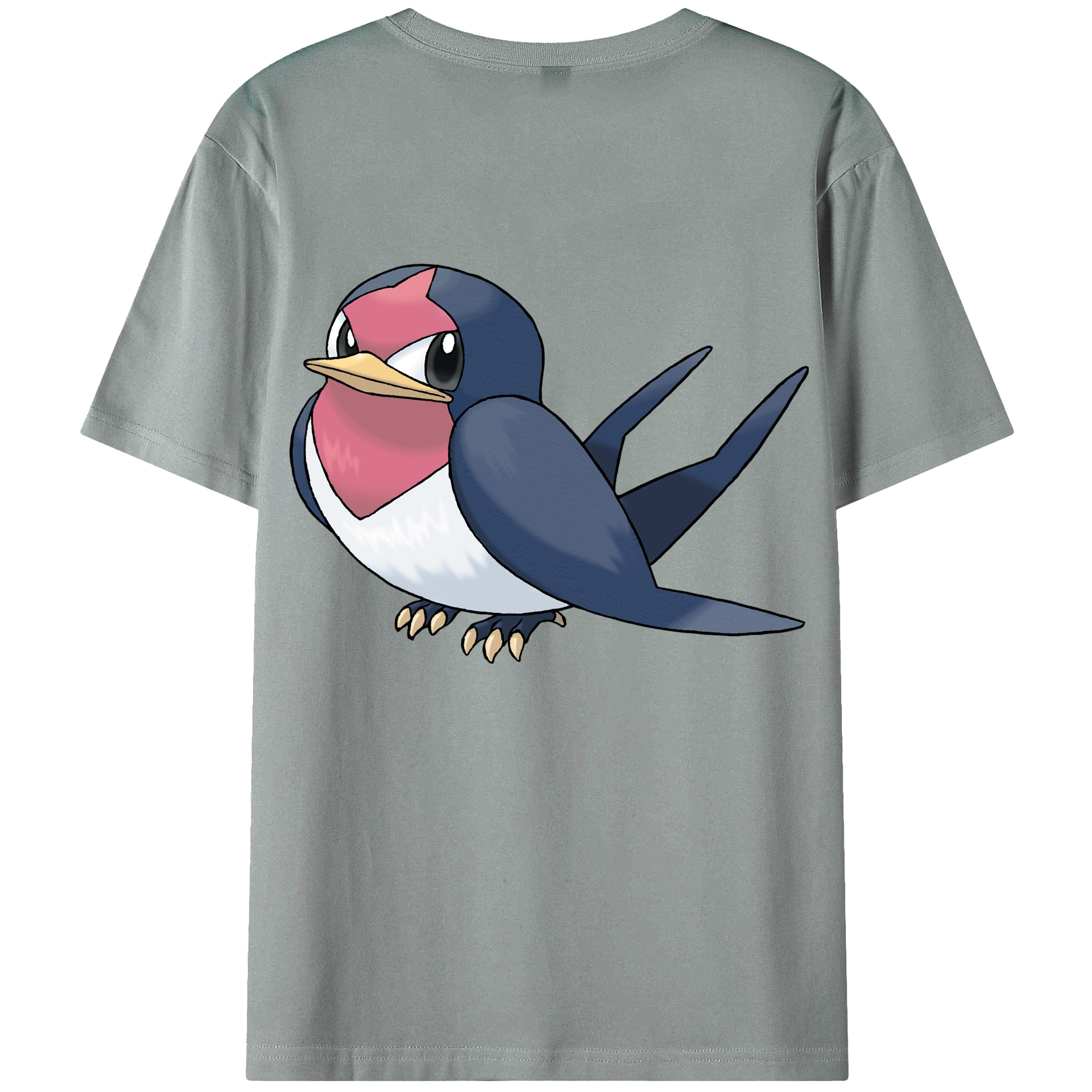 （画像用） ポケットモンスター Pokémon 綿100％ メンズ半袖Tシャツ（バックプリント） 通気性